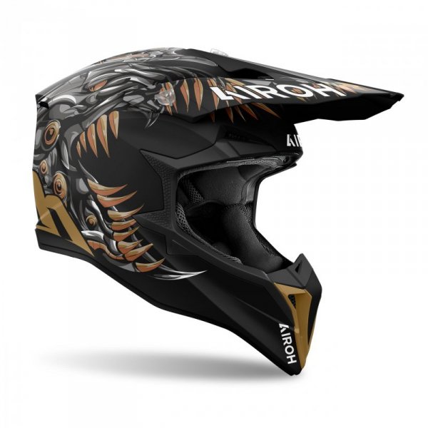 KASK MOTOCYKLOWY AIROH WRAAAP CYBORG MATT M