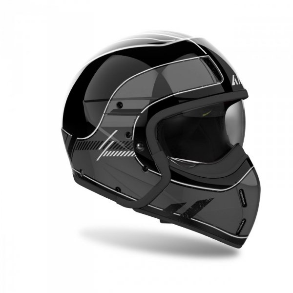 KASK MOTOCYKLOWY AIROH J110 RASTER DARK GREY GLOSS S