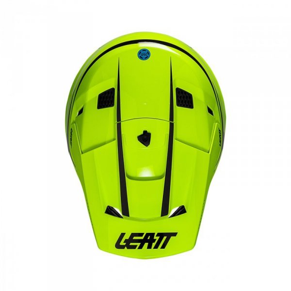 KASK MOTOCYKLOWY Z GOGLAMI LEATT KIT MOTO 3.5 NEON YELLOW M