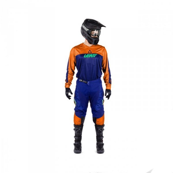 STRÓJ OFFROADOWY BLUZA I SPODNIE LEATT RIDE KIT MOTO 3.5 ORANGE XXL