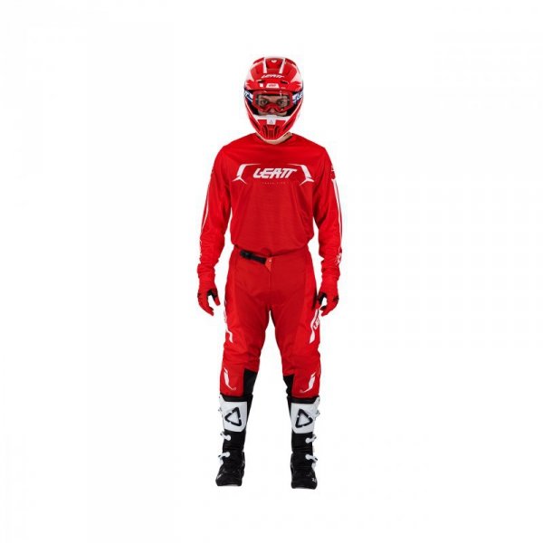 STRÓJ OFFROADOWY BLUZA I SPODNIE LEATT RIDE KIT MOTO 3.5 RED S S