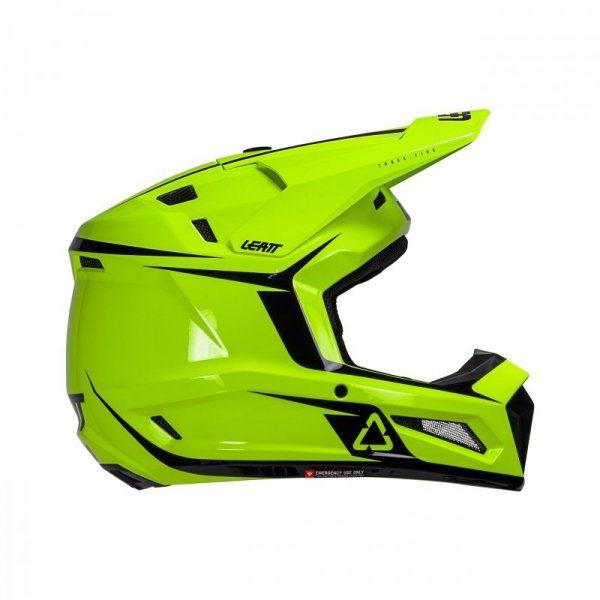 KASK MOTOCYKLOWY Z GOGLAMI JUNIOR LEATT KIT MOTO 3.5 NEON YELLOW L