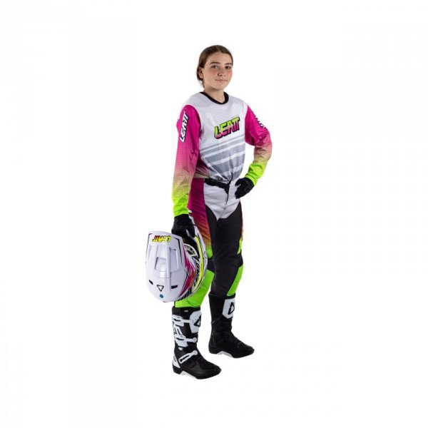 STRÓJ OFFROADOWY BLUZA I SPODNIE JUNIOR LEATT RIDE KIT 3.5 RETRO PINK XL