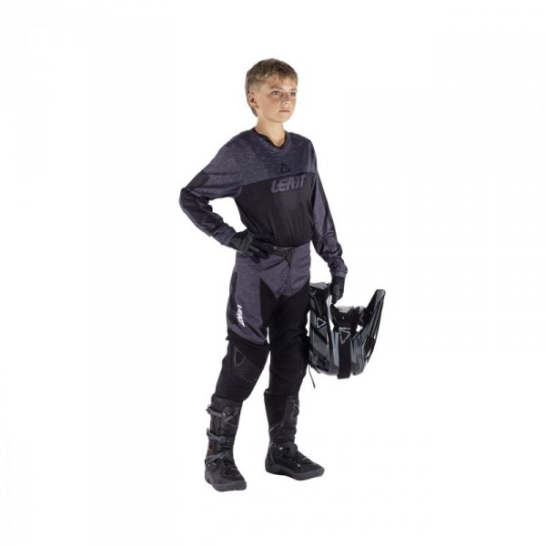 STRÓJ OFFROADOWY BLUZA I SPODNIE JUNIOR LEATT RIDE KIT 3.5 STEALTH BLACK GREY S S