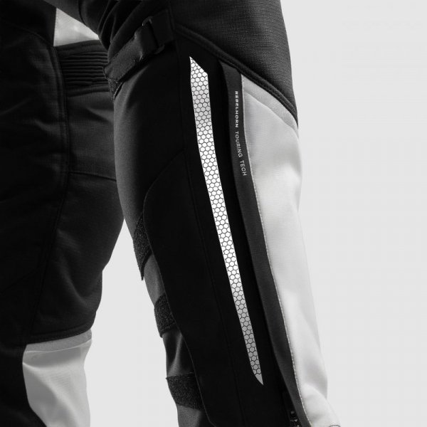 SPODNIE MOTOCYKLOWE TEKSTYLNE DAMSKIE REBELHORN HARDY 3.0 BLACK GREY WXXL