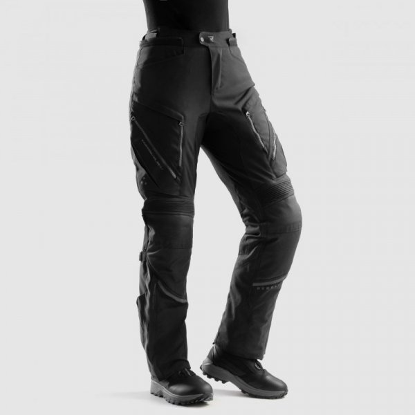 SPODNIE MOTOCYKLOWE TEKSTYLNE DAMSKIE REBELHORN HARDY 3.0 BLACK (DŁUGA NOGAWKA) L-WXXL