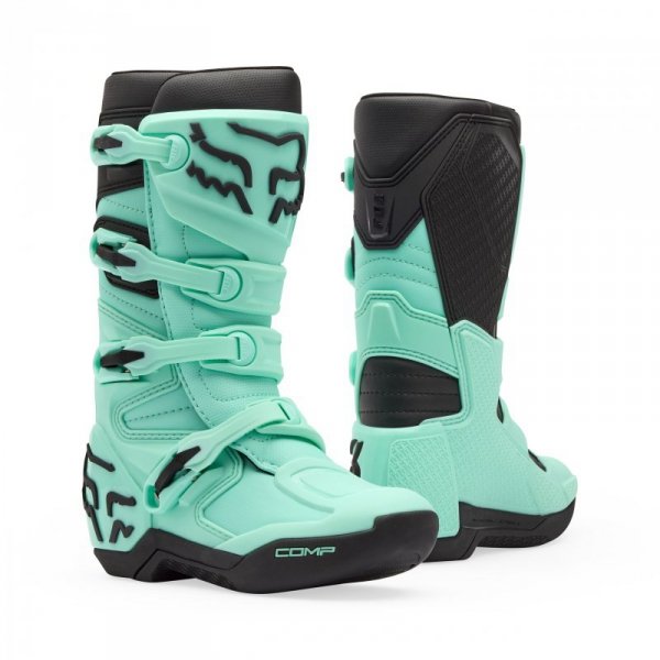 BUTY MOTOCYKLOWE JUNIOR FOX COMP TEAL Y7
