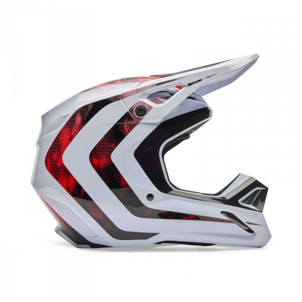 KASK MOTOCYKLOWY FOX V1 KAIROS WHITE FLUO RED XL