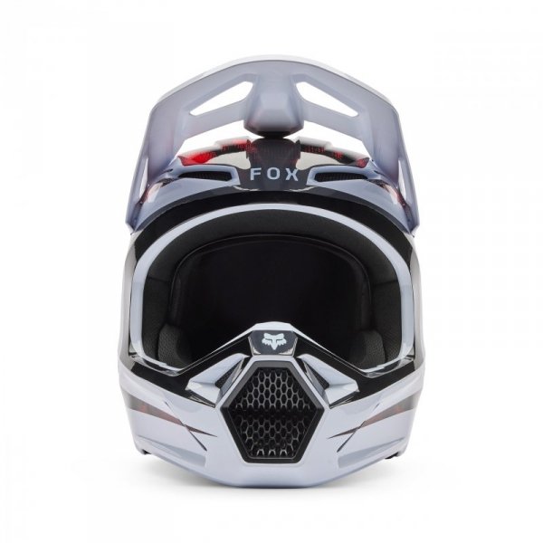 KASK MOTOCYKLOWY FOX V1 KAIROS WHITE FLUO RED XL