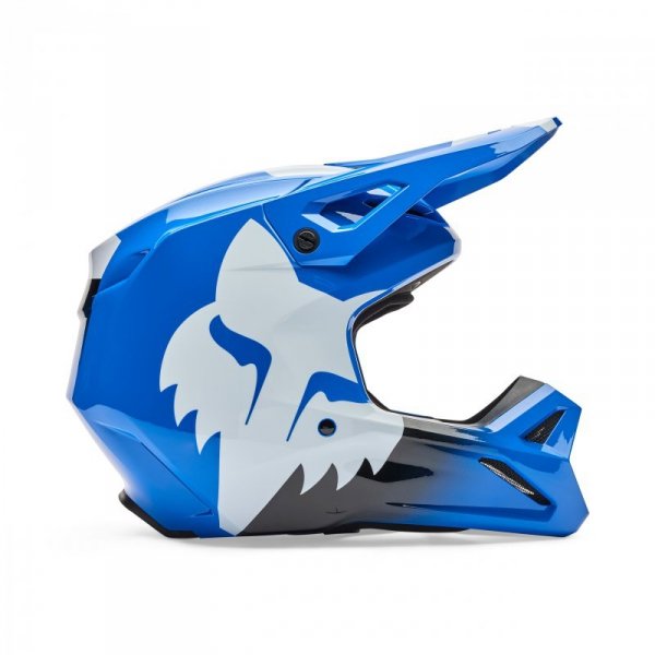 KASK MOTOCYKLOWY FOX V1 SHIELD BLUE S