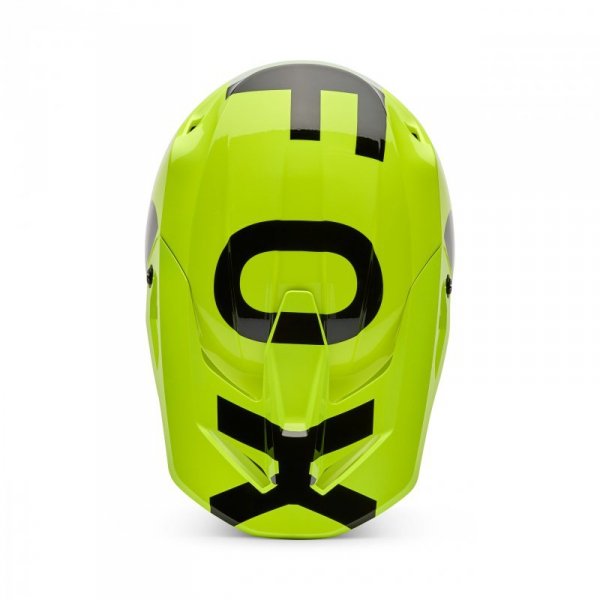 KASK MOTOCYKLOWY FOX V1 SHIELD FLUO YELLOW XL