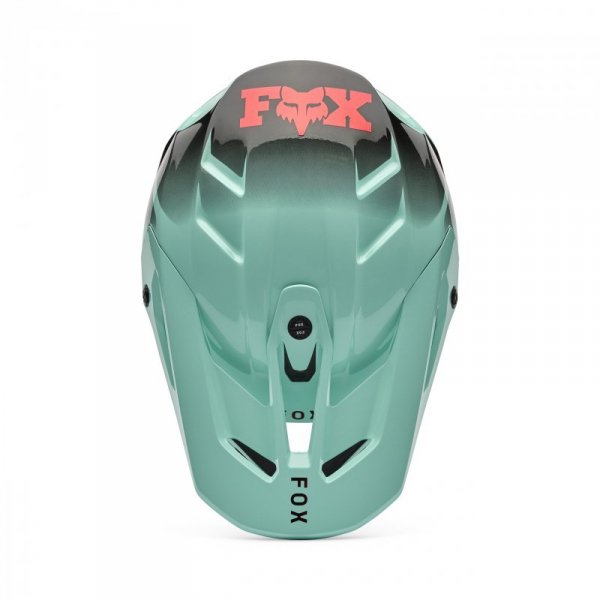 KASK MOTOCYKLOWY FOX V3 DRIP TURQUOISE S
