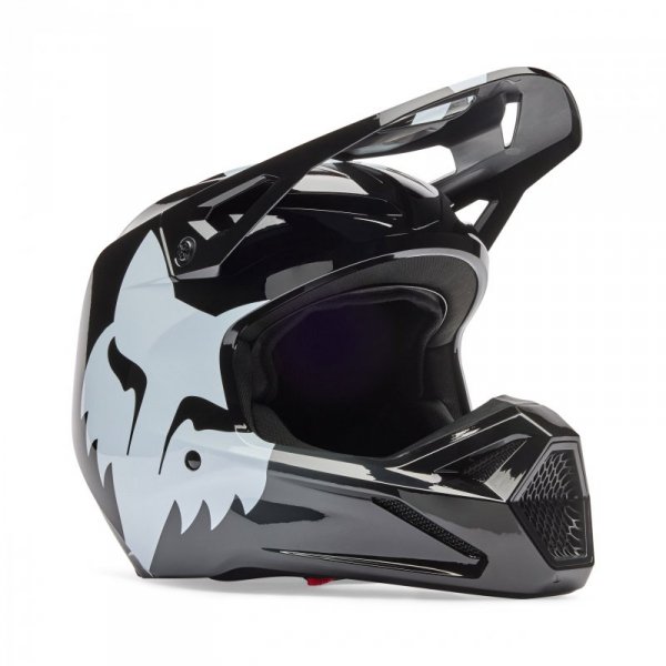 KASK MOTOCYKLOWY JUNIOR FOX V1 SHIELD BLACK YM