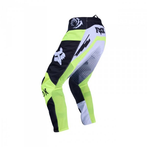 SPODNIE MOTOCYKLOWE FOX 180 COLLECT GREY YELLOW 28