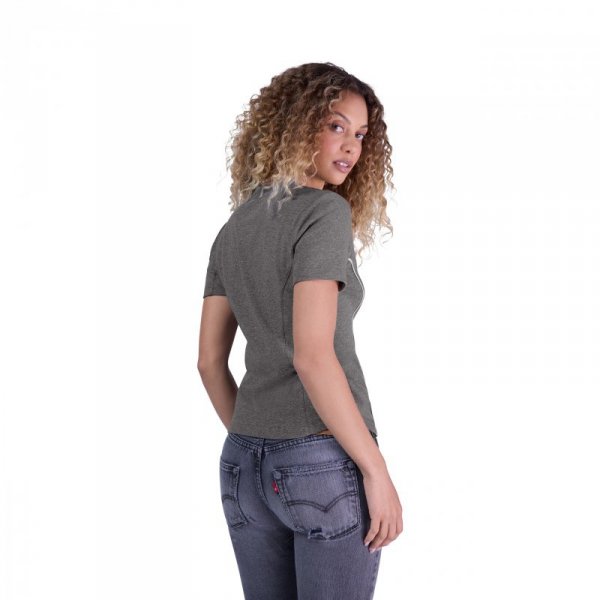 T-SHIRT DAMSKI FOX MOTO-X FITTED HEATHER GRAPHITE M