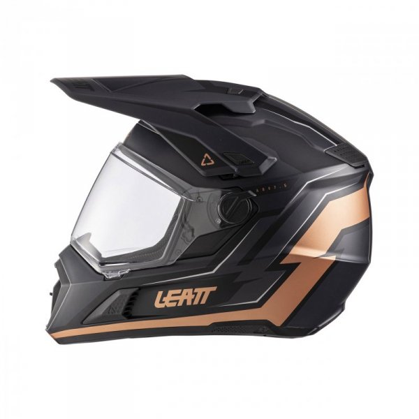 KASK MOTOCYKLOWY Z GOGLAMI LEATT ADV 7.5 BLACK BRONZE M