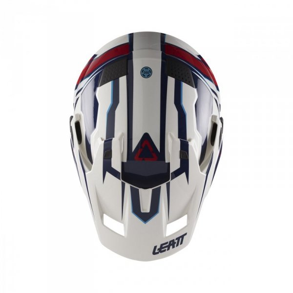 KASK MOTOCYKLOWY Z GOGLAMI LEATT ADV 7.5 ROYAL BLUE RED M
