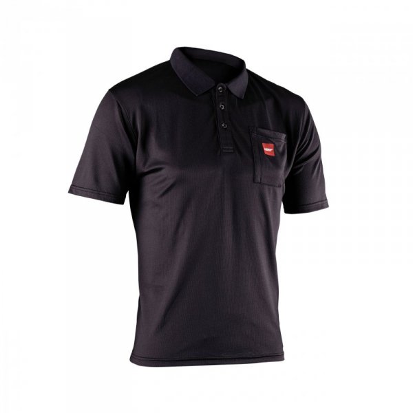 T-SHIRT LEATT POLO TEAM BLACK XL