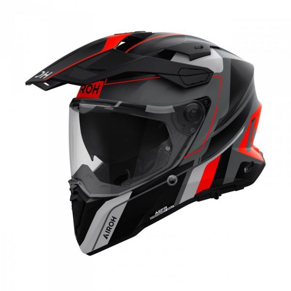 KASK MOTOCYKLOWY AIROH COMMANDER 2 SKIP ORANGE MATT S
