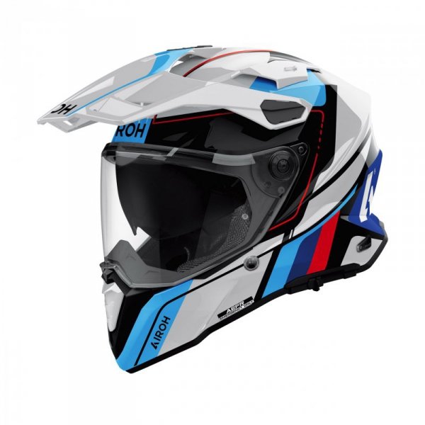 KASK MOTOCYKLOWY AIROH COMMANDER 2 SKIP WHITE GLOSS M