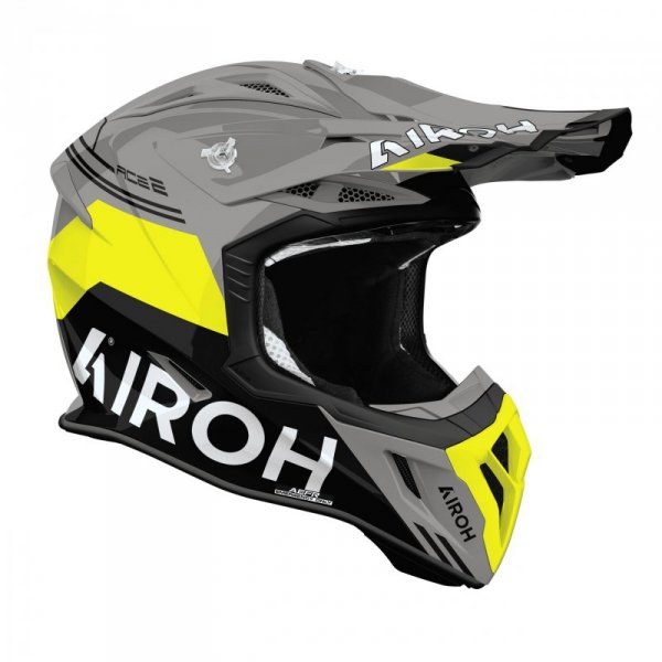 KASK MOTOCYKLOWY AIROH AVIATOR ACE 2 FURY YELLOW GLOSS M