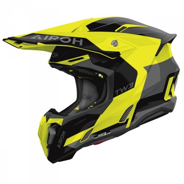 KASK MOTOCYKLOWY AIROH TWIST 3 FANCY YELLOW GLOSS M