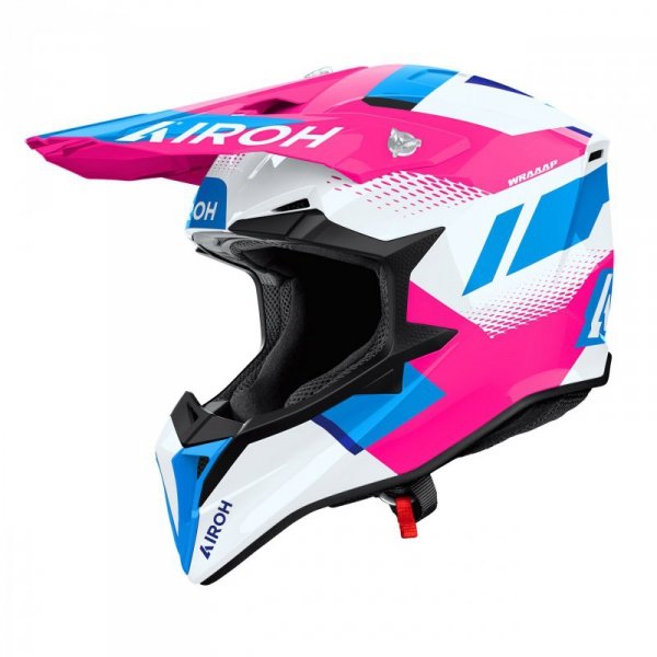 KASK MOTOCYKLOWY AIROH WRAAAP VISION PINK GLOSS M