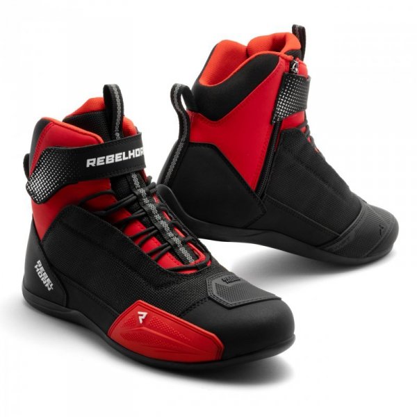 BUTY MOTOCYKLOWE REBELHORN SWIFT BLACK RED 48