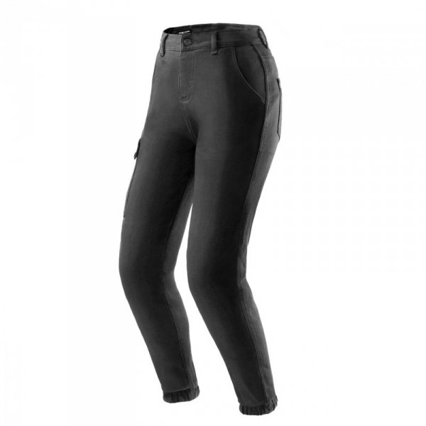 JEANSY MOTOCYKLOWE DAMSKIE REBELHORN FASTER BLACK 28/28 W28/28