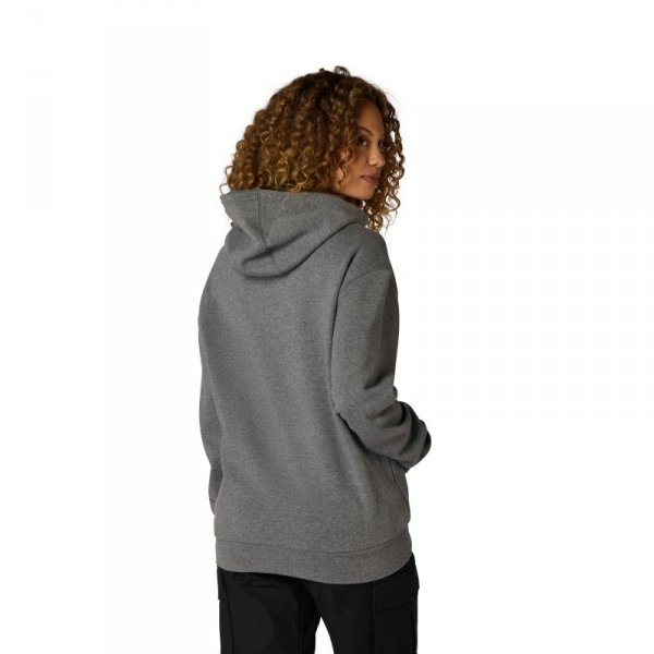BLUZA Z KAPTUREM DAMSKA FOX CHECKER FLEECE PO HEATHER GRAPHITE XS