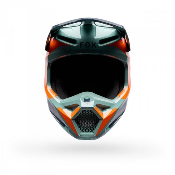 KASK MOTOCYKLOWY FOX V1 IMAGE PRINT ARCTIC BLUE M