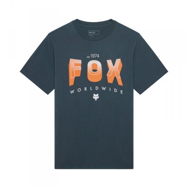 T-SHIRT FOX BLOCK 195 ORIGINAL DEEP COBALT L