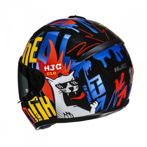 KASK MOTOCYKLOWY HJC C10 FOP BLACK BLUE M