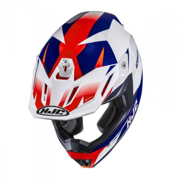KASK MOTOCYKLOWY HJC C50 SLIDE WHITE BLUE L