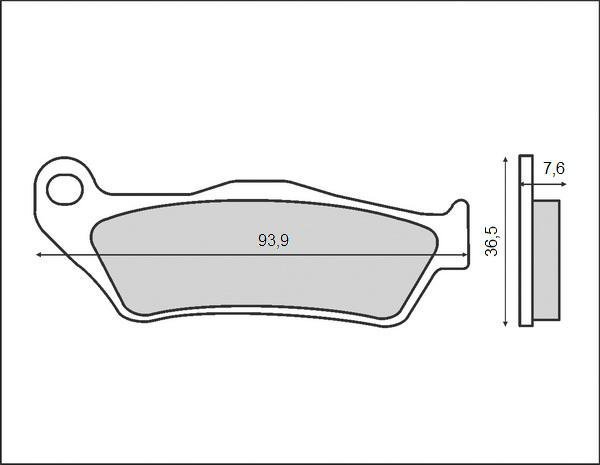 Brenta klocki hamulcowe tył KTM LC8 950 SM / SM R 2005-