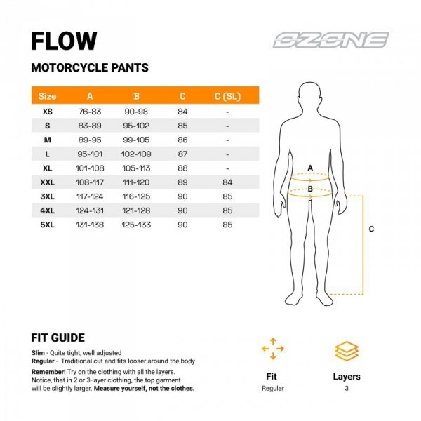SPODNIE TEKSTYLNE OZONE FLOW BLACK XL