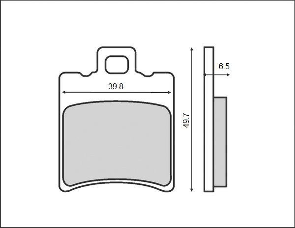 BRENTA KLOCKI HAMULCOWE HONDA PRZÓD SXR 50 (98-99)