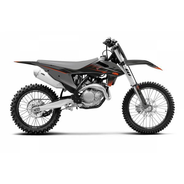 BLACKBIRD KOMPLET NAKLEJEK (OKLEINA) KTM SX SXF (19-21) CZARNY/SZARY MATT