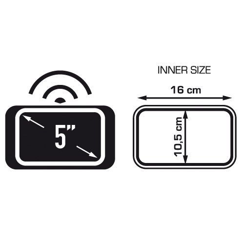 KAPPA pokrowiec na GPS / SMARTPHONE 5 cali z mocowaniem na kierownicę