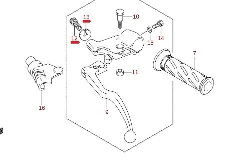 Pokrętło regulacji linki sprzęgła M8