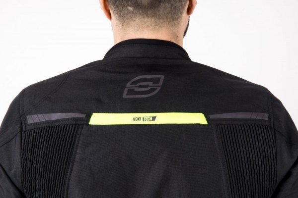 KURTKA TEKSTYLNA OZONE DELTA IV BLACK/FLUO YELLOW L