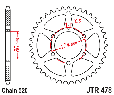 DID JT zestaw napędowy Kawasaki ER-6F/N (06-16)