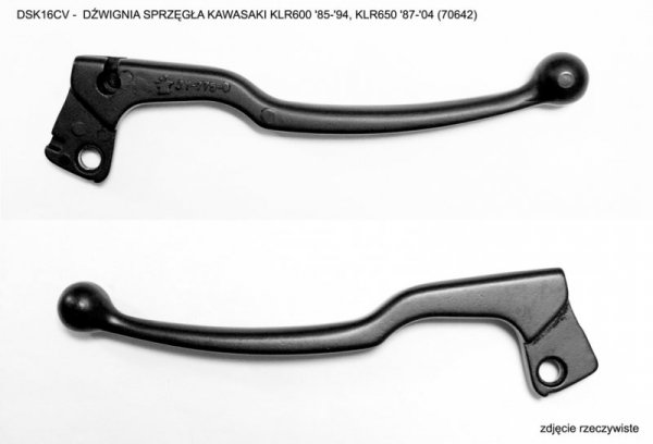 V PARTS (VICMA) DŹWIGNIA SPRZĘGŁA KAWASAKI KLR600 85-94, KLR650 87-04, KOLOR CZARNY (DSK16CV) = DSS16CV, DSS17CV (73362) (70642)