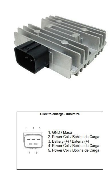 DZE REGULATOR NAPIĘCIA KAWASAKI KLE 300 VERSYS-X 17-23; KLE 650 VERSYS 18-22; ER 400Z 19-22; ER 650Z 17-23; EX 400 NINJA 18-23; 