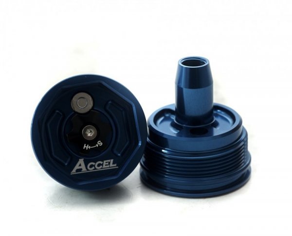 ACCEL KOREK GÓRNY (NAKRĘTKA) AMORTYZATORA PRZEDNIEGO Z REGULACJĄ HONDA CRF 450R 09-14; YAMAHA YZ/YZF 125/250/450/X 06-20, WRF 25