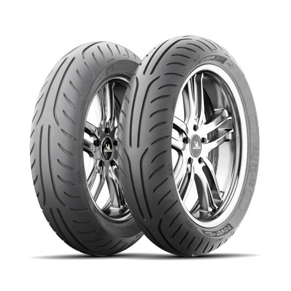 MICHELIN PAKIET 2 SZTUK OPON (CAI101866/24) 120/70-12 POWER PURE SC 51P TL PRZÓD/TYŁ DOT 2024 + KUBEK MCHELIN SKUTER