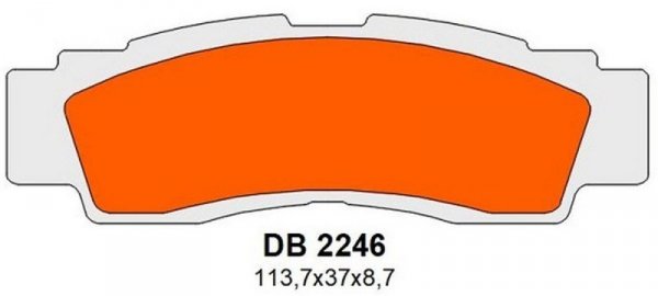 DELTA BRAKING KLOCKI HAMULCOWE KH676 PRZÓD YAMAHA YXF 1000R WOLVERINE 21-24, YXZ 1000R 16-24