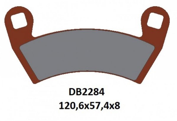 DELTA BRAKING KLOCKI HAMULCOWE KH656 PRZÓD POLARIS RANGER ELECTRIC 16-22, SPORTSMAN 325 14-15, RANGER 570 14-22, RANGER/RZR 4 90