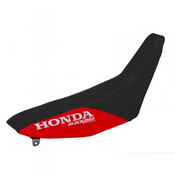 BLACKBIRD POKROWIEC / POSZYCIE NA SIEDZENIE HONDA XR 600 88-99 LOGO HONDA, TRADITIONAL, KOLOR CZARNY/CZERWONY