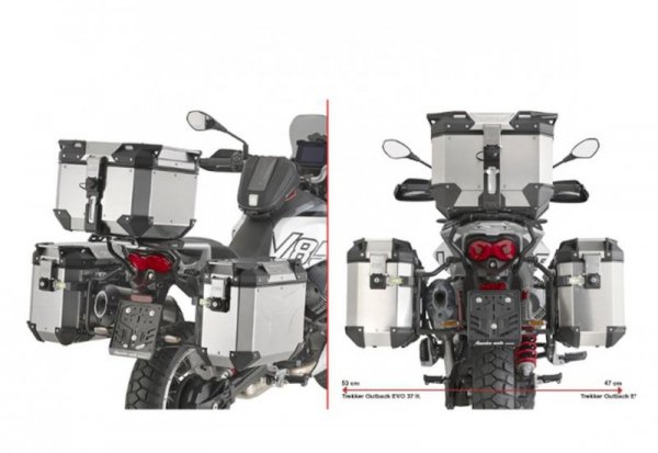 KAPPA STELAŻ KUFRÓW BOCZNYCH MONOKEY CAM SIDE MOTO GUZZI V85 TT 24-25, - POD KUFRY KFR KFORCE ORAZ KVG KVOYAGER ALU